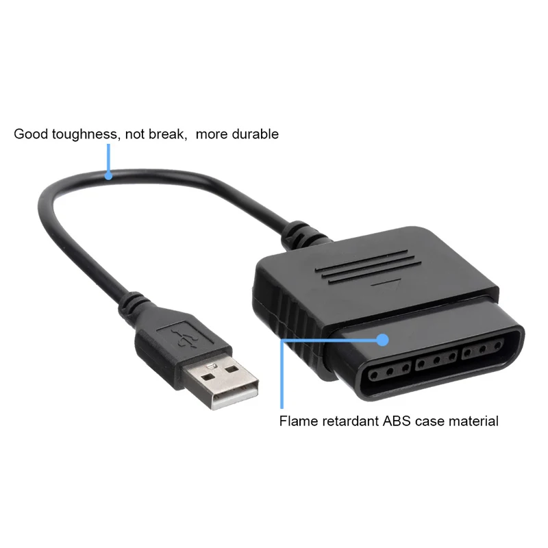 USB 2,0 игровой контроллер, адаптер, конвертер кабель для sony PS1 PS2 Игровые приставки Dual shock 2 джойстика геймпад для PS3 ПК