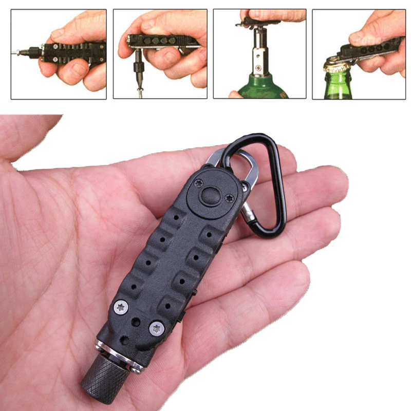 LED Light Multifunction Small Screwdriver Sets Mini EDC Tools Pocket