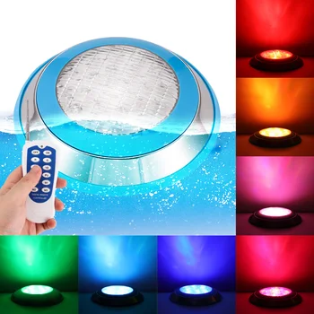

12W 15W 20W 24W Led Swimming Pool Light IP68 Waterproof AC/DC 12V Outdoor RGB UnderWater Light Pond Led Piscina Luz Spotlight