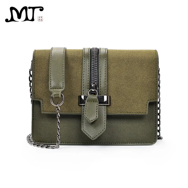 

MJ Women Leather Handbags Chic PU Leather Chain Bag Female Messenger Bag Korean Style Ladies Mini Crossbody Flap Bags for Girls