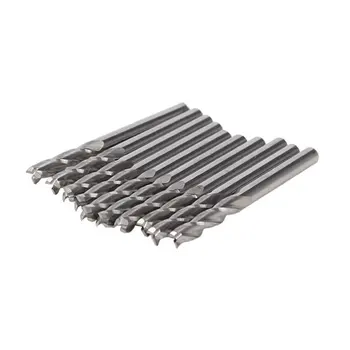 

30pcs 3.175x12mm Three Flute Spiral Cutter CNC Router Bits Wood Acrylic Drill