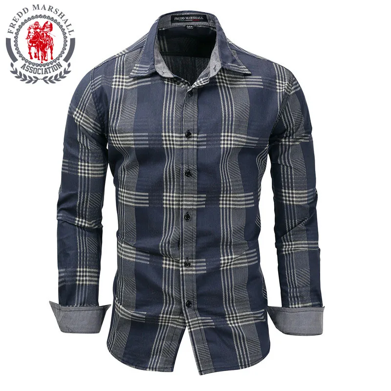 أعلى العلامة التجارية الرجال قمصان دنيم الرجال طويلة الأكمام جان مخطط 100% القطن الذكور العلامة التجارية عارضة قميص Camisa الغمد الأوروبي زائد ا... أعلى العلامة التجارية الرجال قمصان دنيم الرجال طويلة الأكمام جان مخطط 100% القطن الذكور العلامة التجارية عارضة قميص Camisa الغمد الأوروبي زائد ا...