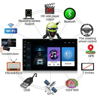 

2 Din Android 8 Car radio Multimedia Video Player Universal auto Stereo GPS MAP For Volkswagen Nissan Hyundai Kia toyota CR-V
