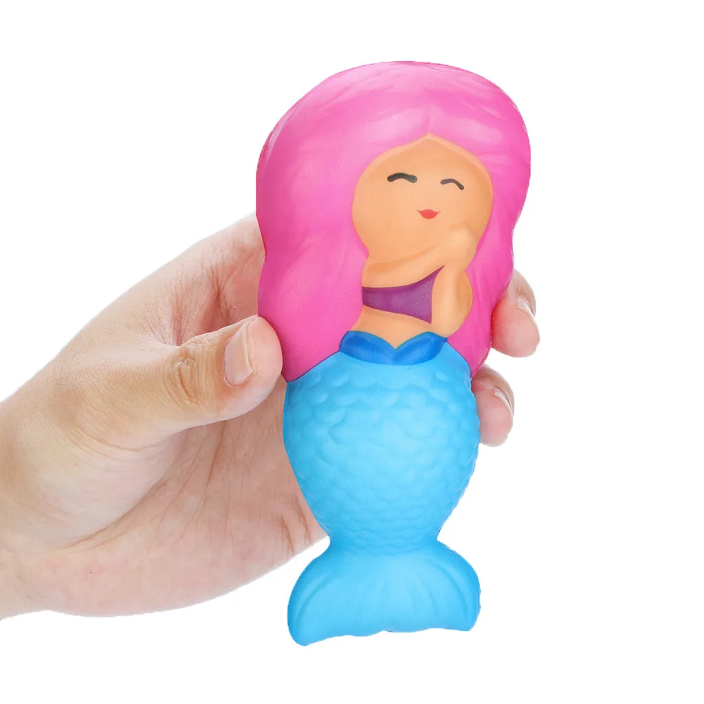 

Decompression Squeeze toy Squishies Toy Kawaii Mermaid Slow Rising Cream Scented Stress Relief Toys Gifts Cure L418