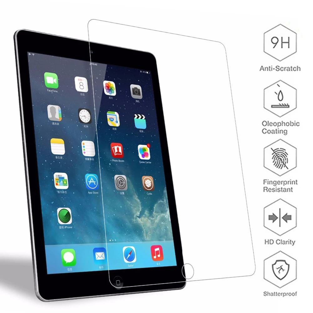 Закаленное стекло 9 H для Apple iPad Pro 9,7 10,5 дюймов для iPad 2/3/4 Air 1 2 Mini 1 2 3 4 Защита экрана защитное стекло