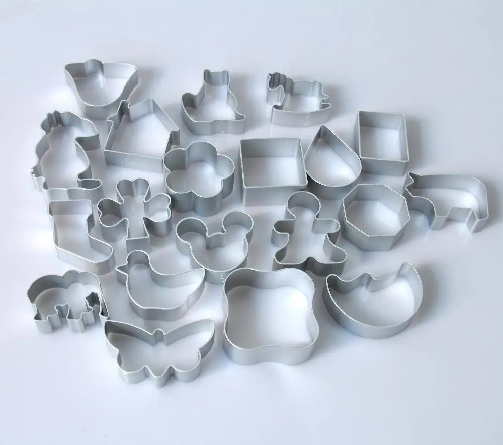 Buy 20pieces/lot Cookie cutters wind crisp mold aluminum cake mold baking mold