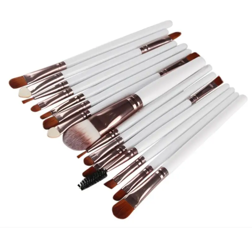 Горячая Распродажа 2017 года Макияж Кисточки 15 шт. набор инструментов Make-Up