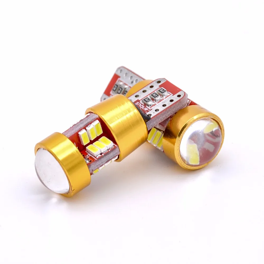 2 шт. T10 194 W5W 168 175 светодиодные лампы 3014 27SMD объектив Led Canbus безошибочный боковой