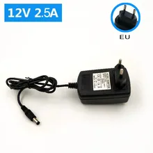 

1 PCS 12V 2.5A New AC converter Adapter DC 12V 2.5A power Supply EU plug DC 5.5mm*2.5mm PUMER
