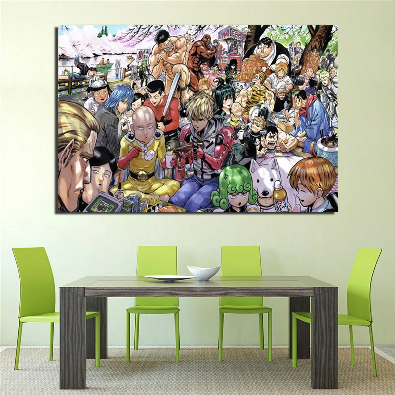 

One Punch Man Anime Canvas Painting Prints Wall Pictures For Living Room Home Decor Modern Wall Art Oil Painting Posters Picture