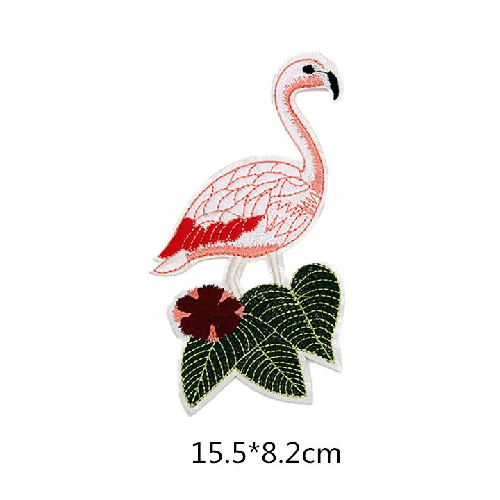 Tofficu 48pezzi Toppe Ricamate Ferro Applique Decorativi Per Riparazioni Di Abbigliamento e Borse Stile Flamingo Per Personalizzare Vestiti e Accessori