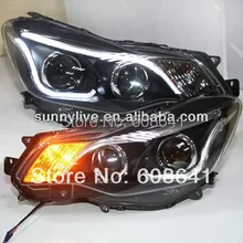 Для 2012- лет для Subaru XV Светодиодная лента головной светильник с линзы проектора bi xenon TLZ