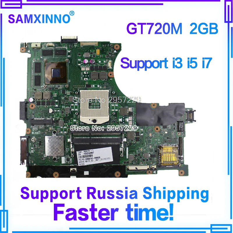 

n56vm Rev 2.3 laptop motherboard Fit N56V N56VM N56VJ N56VZ N56VB non-integrated N14P-GE-OP-A2 GT720M 2GB system motherboard S-6
