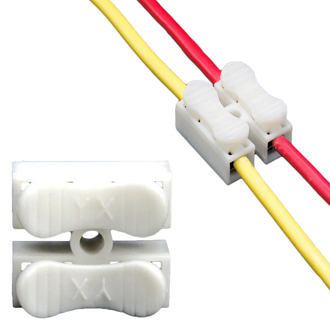 

30pcs 2 Pins Electrical Cable Connectors CH2 Quick Splice Lock Wire Terminals