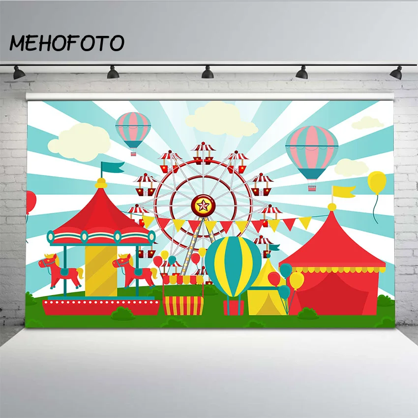 MEHOFOTO цирк палатвечерние Вечеринка Баннер Декорации для фотографии дети парк