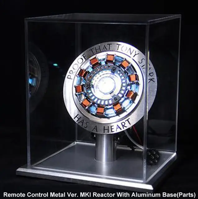 アベンジャー Mk1アルミニウムリアクターベース 1 1アークリアクター トニースタークハートモデル Ledライト付き 組み立てが必要 Diy フィギュア ミニチュア Aliexpress