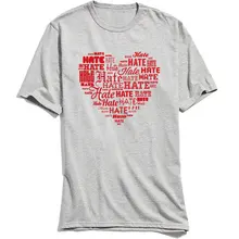 Hate Designer Tees Man Tshirt Crew Neck Top Short Sleeve All Cotton T Shirt Casual T-Shirts Drop Shipping Letter Print Clothing yellow letter print crew neck top