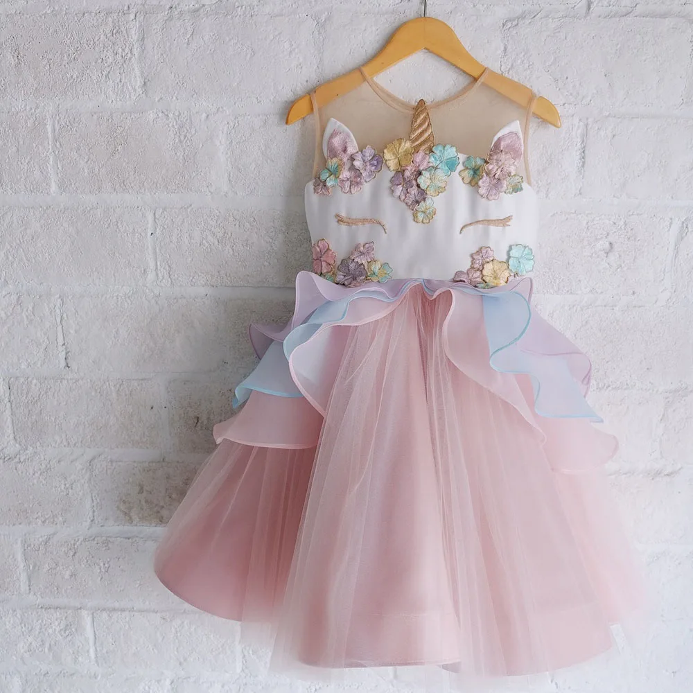 Kids Unicorn Tulle Dress 2