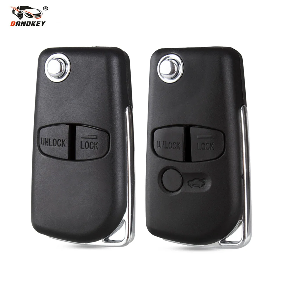 

Dandkey 2/3 Buttons Modified Car Key Case For Mitsubishi Lancer ASX Grandis Evolution Outlander Left/Right Blade Chip Shell