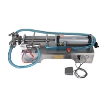 Полуавтоматическая пневматическая машина для наполнения жидкостью шампунь духи SS304, упаковщик для напитков 5-10 мл/20-200 мл/50-500 мл опционально