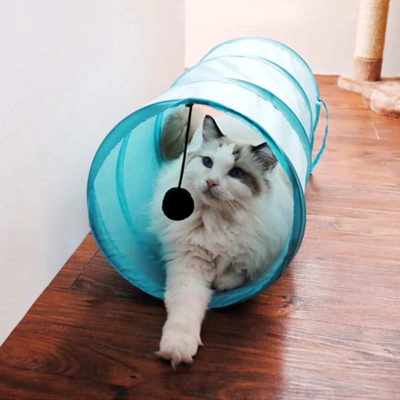 Лидер продаж Cat игрушечный тоннель игрушечные лошадки с играть мяч однотонная