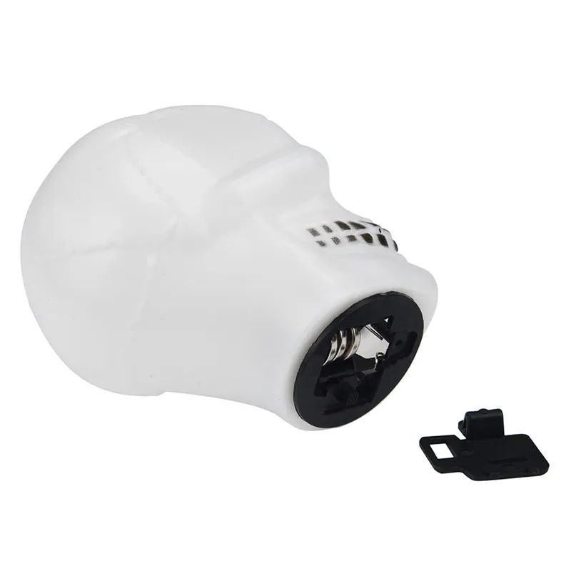LED Flash Skull Night Light Lamp Halloween Colorful Mini Decore Party Trick Gift lamparas lampada 40JA0705