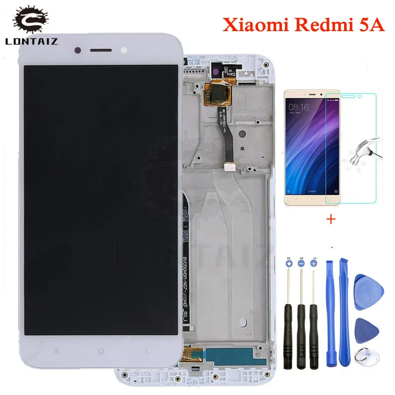 

For 5.0" Xiaomi Redmi 5A LCD Screen Display+Touch Digitizer Frame For Xiaomi Redmi 5A Lcd Display 100% Tested