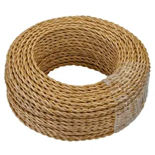 Светильник Золото 5/10/20 м 2 ядерные Электрические трос античная плетеный витой светильник из ткани кабель состоящий из плетеного Шелкового гибкий провод шнур