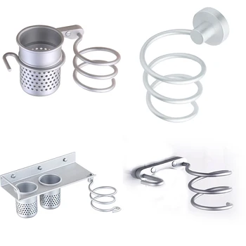 

1pc Multi-function Bathroom Shelf Storage Wall Mounted Rack Space Organizer Holder Hairdryer Toothbrush Toilet Aluminum Shelf