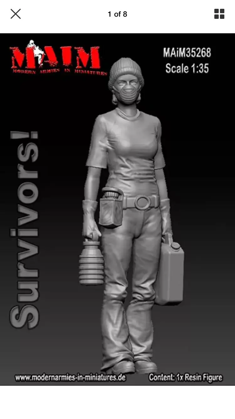 Resin figures 135 Female model kit XD214Din Model Building Kits from