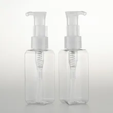 3pcs 50ml transparent square bottle Oil pump bottle makeup remover bottle High-grade Cosmetics Sub-bottle wholesale BQ114 3pcs 50ml transparent square bottle Oil pump bottle makeup remover bottle High-grade Cosmetics Sub-bottle wholesale BQ114