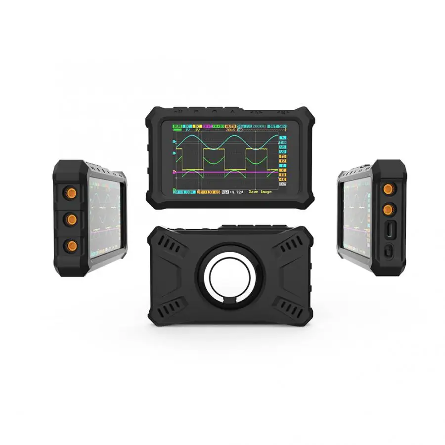 

DS213 Black Mini Oscilloscope Silicone Case Shell with 1Pcs Ring Bracket digital oscilloscope Kit
