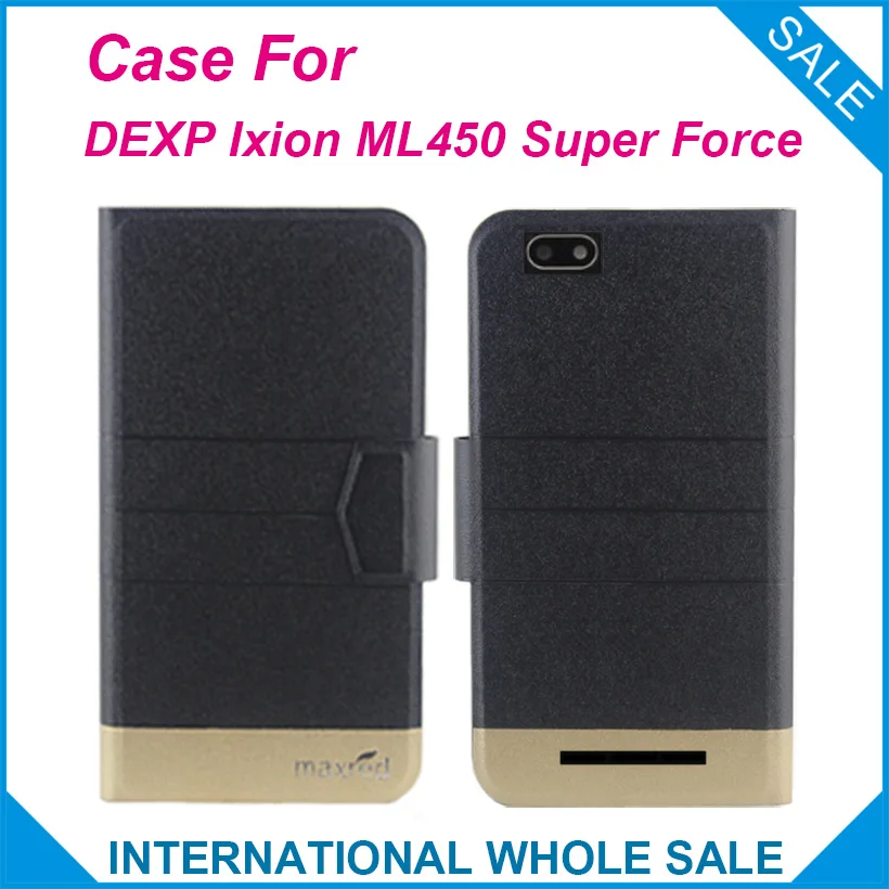 

Original! DEXP Ixion ML450 Super Force Case 5 Colors High Quality Flip Ultra-thin Luxury Leather Protective Case