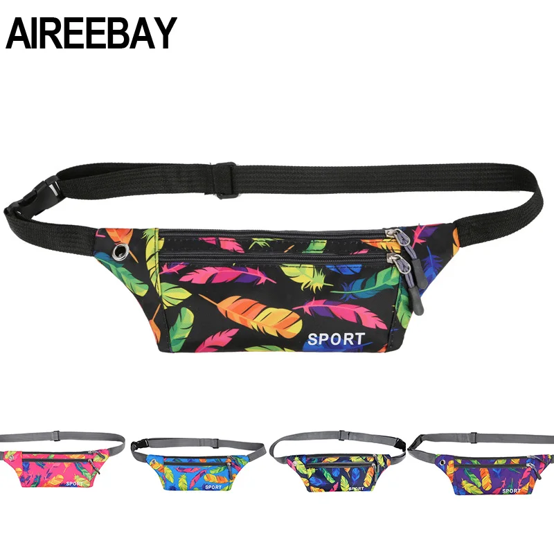 Модные женские поясные сумки AIREEBAY с принтом для девочек забавные набедренные