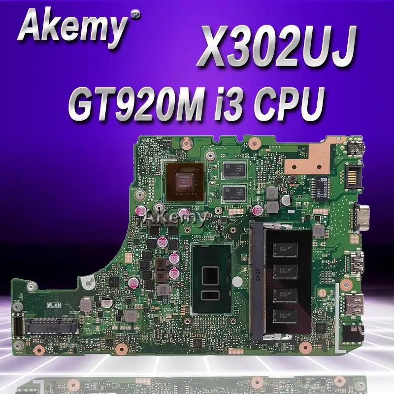 Akemy X302UJ с I3-6100 Процессор 4 Гб Оперативная память материнская плата для ASUS X302UA X302UJ ноутбука Материнская плата версия 2,0 DDR4 4G X302UA-UJ основная