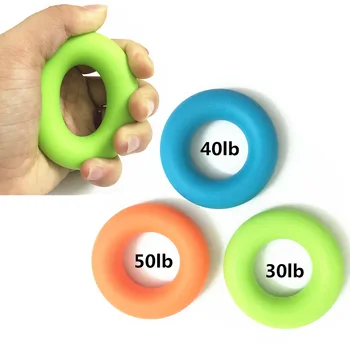

1pcs 30/40/50 Pounds Hand Grips Sport Brand Muscle Power Training Rubber Ring Exerciser Green Gripper Strength Finger Grip