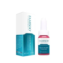 Famisoo розовый татуировки Постоянный макияж с микроволокном жидкие чернила бровь, карандаш для глаз, губы косметические чернила для татуировки пигменты для машины