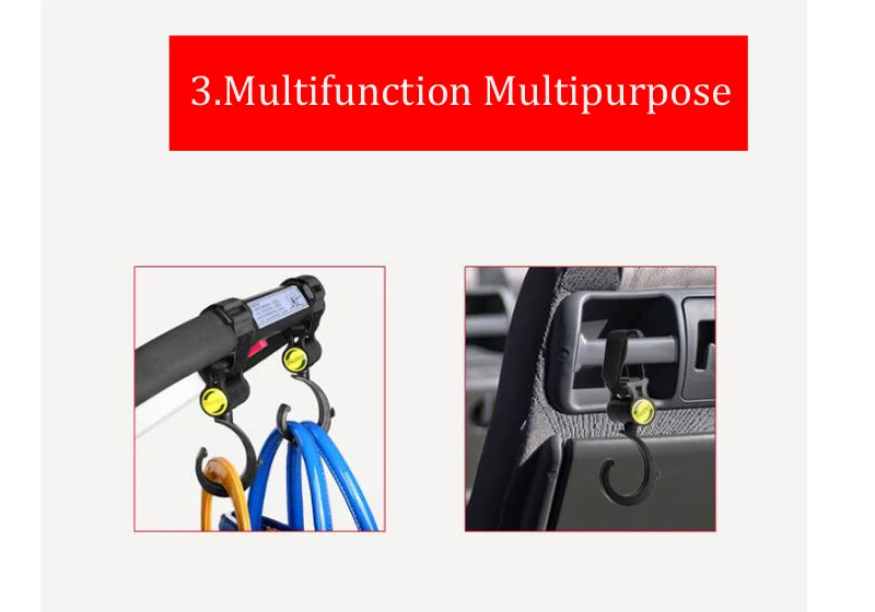 2pcs Cart Hook Baby Stroller Accessories 360-degree Rotating Cart Hook Baby Stroller Hanger (10)