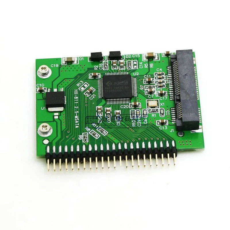 Mini PCI e SSD Msata 1 8 pare IDE 2 5 Polegada в 44pin Express Adaptador de Cartao Conversor Sata para O Port No|msata pci|pci-e ssdmsata 1.8 |