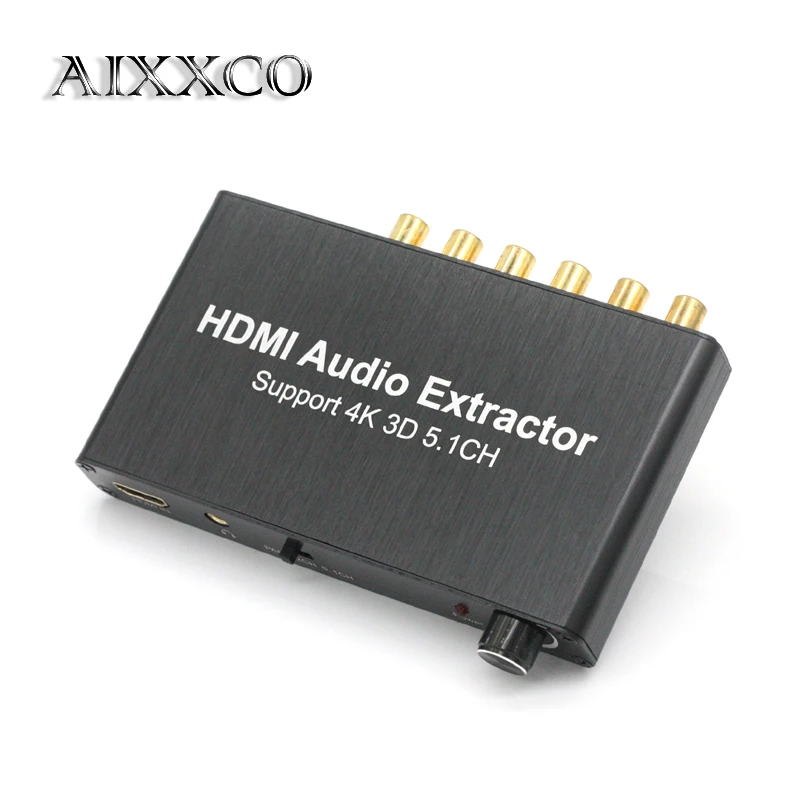 AIXXCO HDMI разделитель аудио декодер 4K 5 1 Dolby hdmi ретранслятор|hdmi repeater|hdmi 5.1 audio decoderaudio