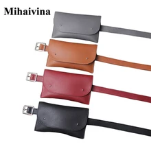 Mihaivina модные кожаные поясные сумки для телефона поясная сумка Повседневная маленькая поясная многофункциональная поясная сумка женская сумка Винтажная сумочка