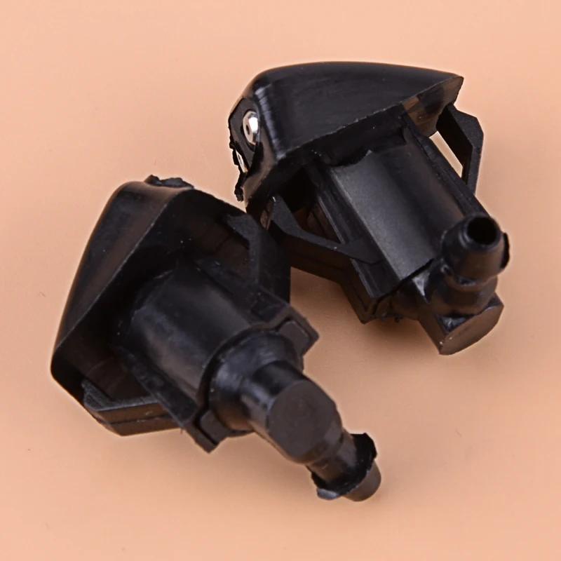 

Car Black 2PCS 2 Holes Front Windshield Wiper Water Washer Spray Jet Nozzle Spray Plastic Fit For Mazda 3 5 6 2006 2007 2008