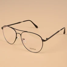 Классические винтажные металлические оптические очки по рецепту, оправа для женщин и мужчин, очки в большой оправе для мужчин и женщин, Повседневные очки