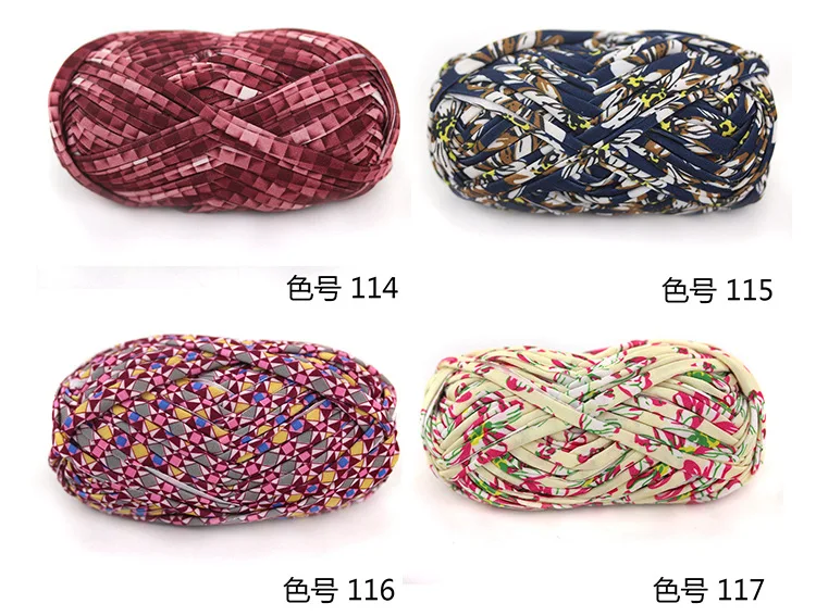 10 шариков Красочные крашеные пряжи для вязания ковров коврик Diy сумка для хранения сумки ткань большая ткань для вязания крючком причудливая пряжа швейная нить
