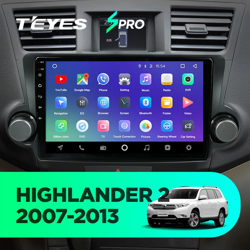 TEYES SPRO Штатное Головное устройство For Toyota Highlander 2007-2013 GPS Android 8.1 aвтомагнитола магнитола автомагнитолы Андроид для ХТойота Хайлендер 2 XU40 аксессуары штатная магнитола автомобильная мультимедиа