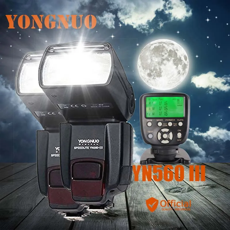 

2*Yongnuo YN560 III 2.4G Wireless Manual Flash Speedlite+Transmitter Controller For Canon EOS 1Ds 5D 1D Mark II N 50D 60D 77D 7D