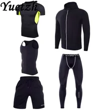 Новинка, мужская спортивная одежда для бега, спортивная одежда для спортзала, фитнеса, спортивный костюм, комплект, костюм для русского туризма, скалолазания, одежда для улицы, быстрая Примерная одежда