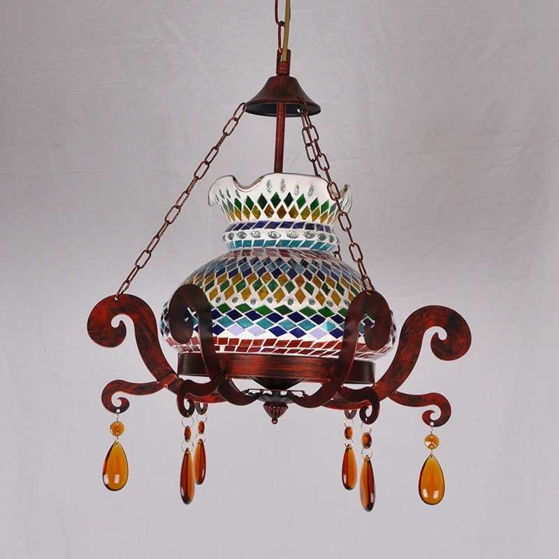 Turkey light color glass mosaic Pendant Lights features restaurant cafe