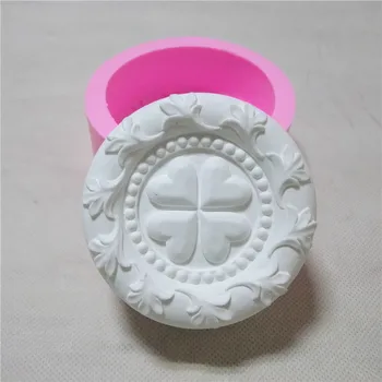 

Great-Mold Chinese Round Flower Soap Mold Handmade 3D Silicone Mold Decorating Craft Molds