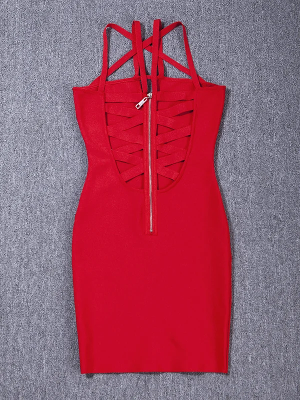 Новое поступление, высококачественное женское красное черное открытое Бандажное платье для вечеринок, платье оптом+ костюм